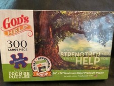 God's Help Promise Puzzle 300 Large Pcs Encouragement Scripture 18" x 24" New