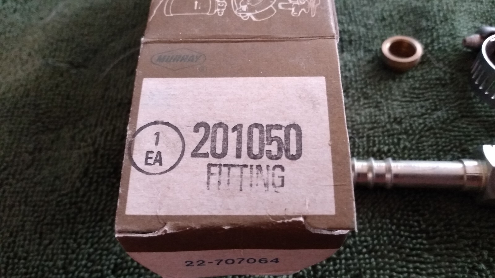 Murray 3/85/8 A/C Hose End/Straight Fitting / Metal To Rubber 201050