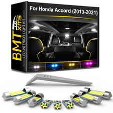 12x Interior Led Light Bulbs License Plate For Honda Accord 2013-2021 4 Color 12x Interior Led Light Bulbs License Plate For Honda Accord 2013-2021 4 Color
