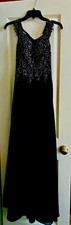 Stacy Sklar Black Off Shoulders Shimmer Formal Evening Prom Dress Womens Size 3