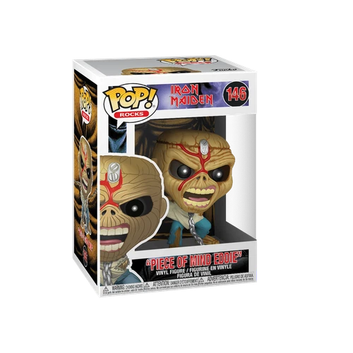 Iron Maiden PIECE OF MIND EDDIE POP! Rocks #146 by Funko (2019) MINT/VAULTED