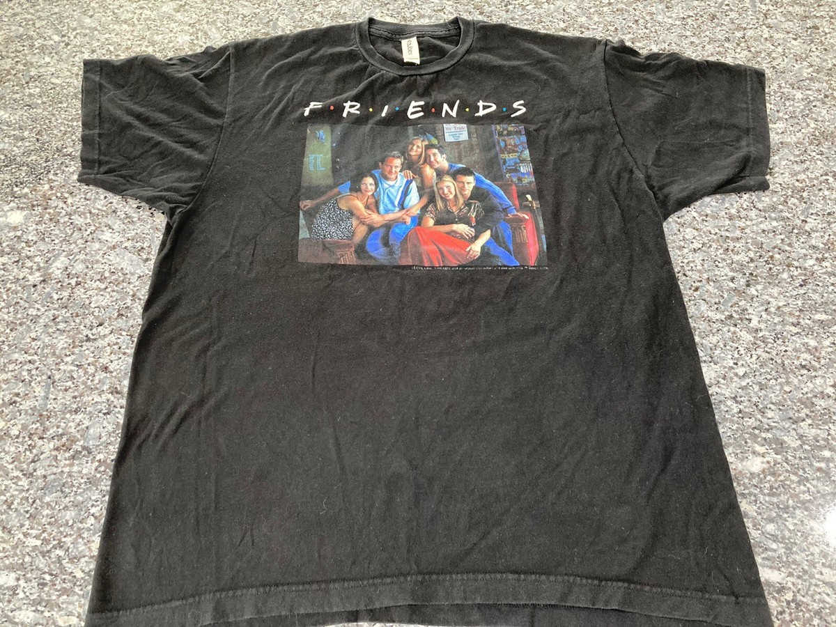 Vintage Friends TV Show T Shirt Unisex Size XL Short Sleeve Black 