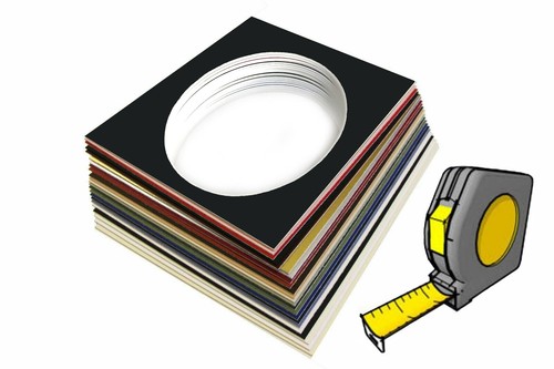 Custom Oval Size Picture Photo Bevel Edge Mount up to A3 Size (297 x 420mm) - Picture 7 of 24