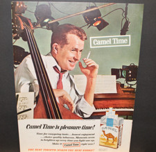 1964 Print Sales Ad Advertisement Art Cigarettes Tobacco CAMEL Time Pleasure