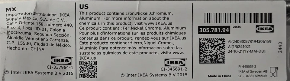 IKEA KONCIS Garlic Press, Stainless Steel Nickel Plated, 305.781.94 - NEW SEALED - Image 4 of 4