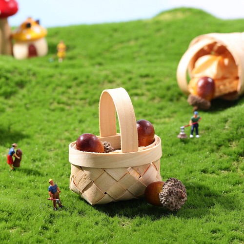 Mini Baskets Miniature for Crafting Woven Hanging Ornaments - Picture 6 of 12