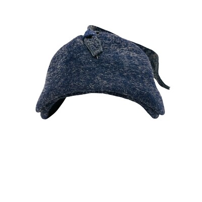 Vintage 1950s Navy Wool Architectural Cap Colby Hat | eBay display picture 2