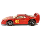 1991 Hotwheels Blue Card #69 Ferrari F-40 Blister Pulled  Rare Custom Redline