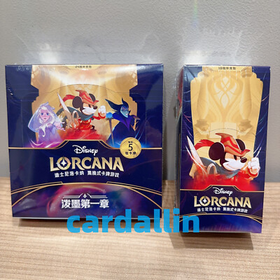 Disney Lorcana TCG Chinese The First Chapter Regular & Light Booster Sealed Box