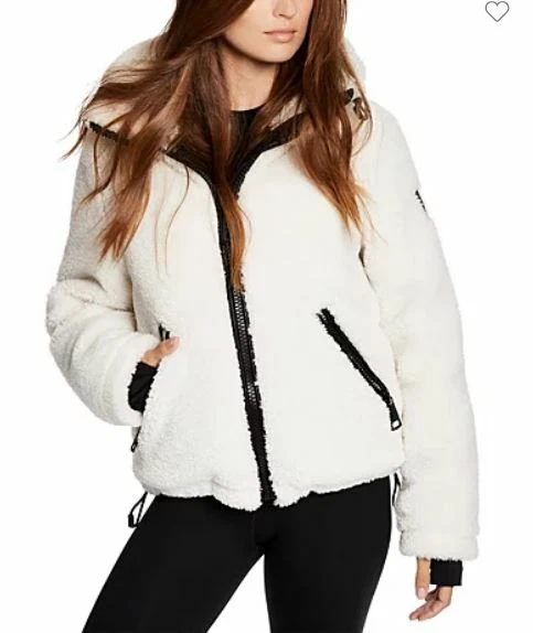 Sam. Chaqueta Abrigo Bailey Sherpa Puffer con Capucha Color BLANCO Talla XL ~NUEVA CON ETIQUETAS