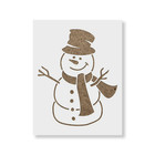 Snowman Stencil - Durable & Reusable Mylar Stencils