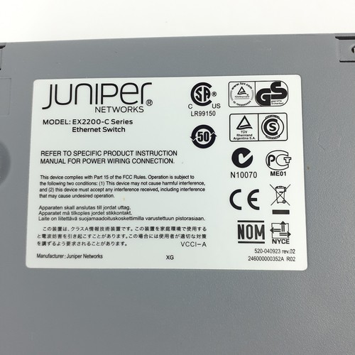 Juniper Networks EX2200-C-12T-2G Compact Gigabit Ethernet Managed Switch - Picture 14 of 20