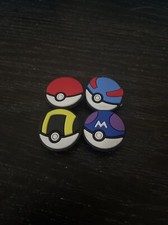 pokeball 4 pack shoe charms croc charms