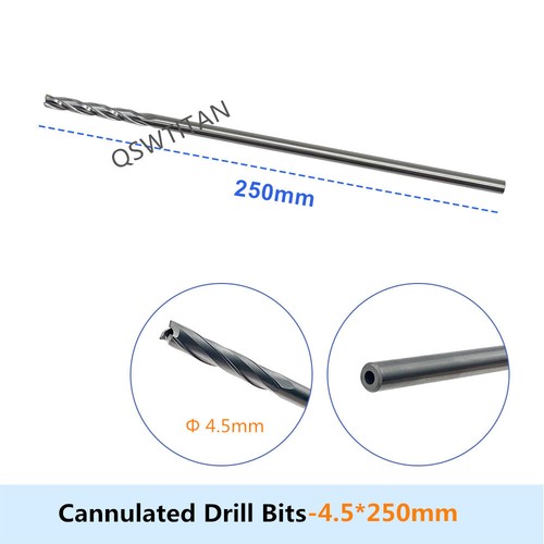 Cannulated Drill Bit Hollow Stainless steel Orthopedic Instrument 150mm/250mm - Picture 15 of 19