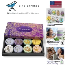 Aromatherapy Shower Steamers 8 Pcs Relaxation Spa Gift Set for Women Men Teens