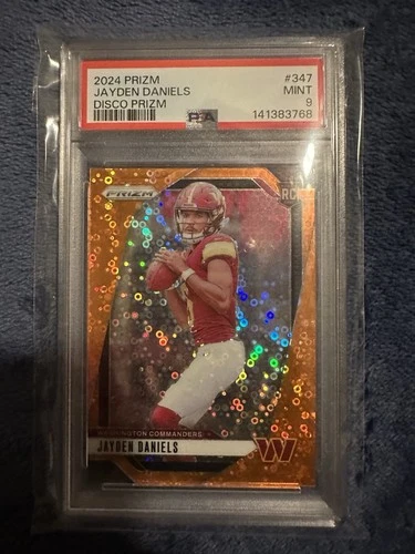 2024 Panini Prizm - Rookies Jayden Daniels #347 Disco Prizm (RC) PSA 9