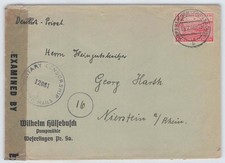 SBZ Brief mit US-Zensur WEFERLINGEN 18.2.46 nach NIERSTEIN [917]