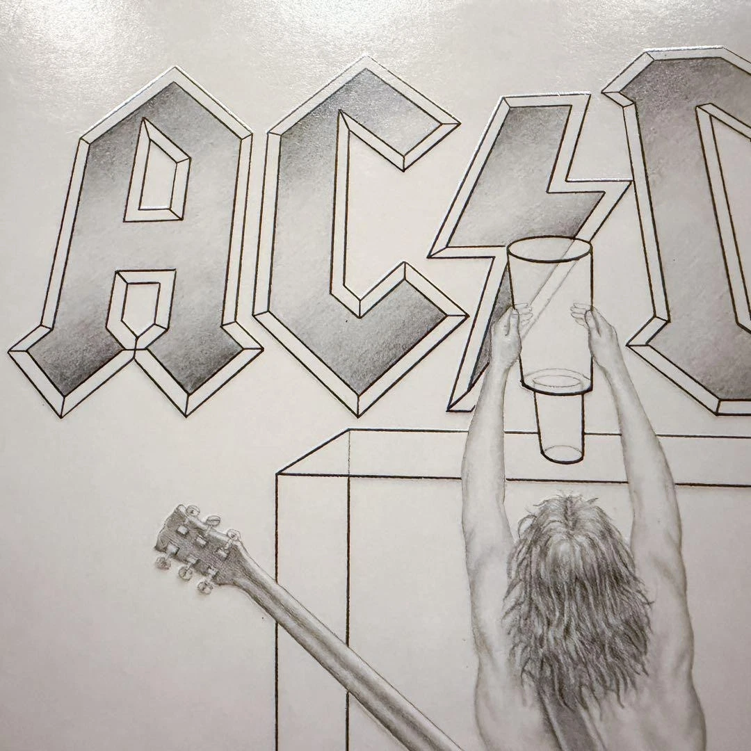 AC/DC Flick Of The Switch vinilo LP VG + cubiertas en relieve s incluidas