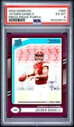 2024 PANINI DONRUSS PRESS PROOF PURPLE #389 JAYDEN DANIELS ROOKIE RC PSA 6