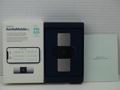 KardiaMobile 6L Personal EKG ECG Device and Heart Monitor 6 Lead EKG Tested