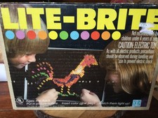 Original 1978 Vintage Lite-Brite Hasbro Toy Working with Directions  Sheets