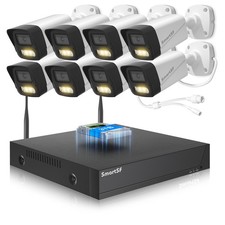 Wireless WIFI Outdoor 5MP IP Security Camera System 10CH 3TB NVR CCTV Home Audio