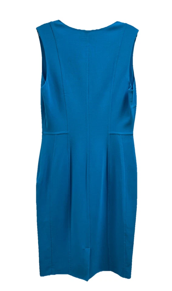 Vestido Vaina Piazza Sempione Italia Para Mujer Azul Océano Sin Mangas Talla M Foto 3 de 3