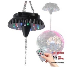 Disco Ball Motor Rotating with Light: Rechargeable Disco Ball Spinner  Mirror