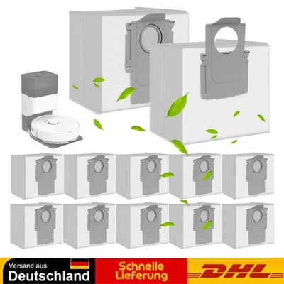 12-6X Zubehör für Roborock S7 maxV Ultra/Pro Ultra, Q7, 	Q5+ Staubbeutel Ersatz