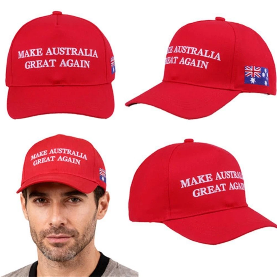 3PCS Make Australia Great Again Hat Cap Aussie ANZAC AUS Trump Donald 2025 - image 2 of 4