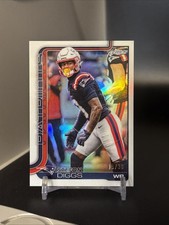 2025 Topps Chrome Stefon Diggs White Refractor /30 - Patriots