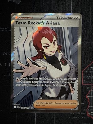 Pokémon TCG Team Rocket s Ariana 224/182 Destined Rivals Ultra Rare