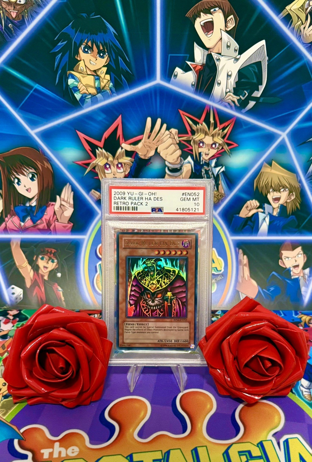 Dark Ruler Ha Des RP02-EN052 Retro Pack 2 2009 Unlimited Ultra Rare PSA 10 view 2