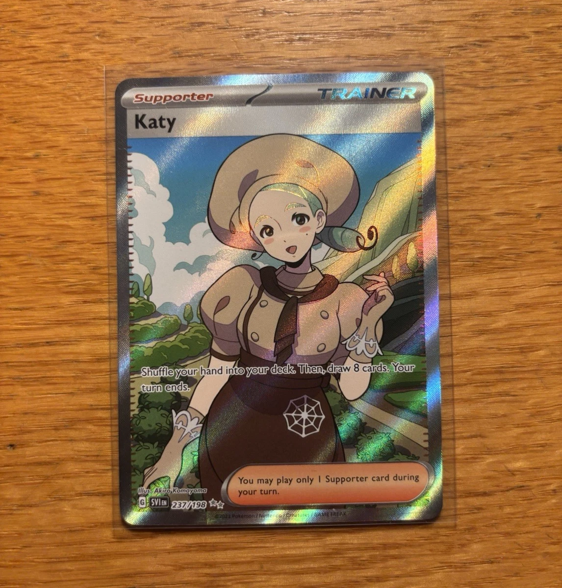 katy pokemon card value 177/198 - Scarlet & Violet - Trainer x4 Set then draw 8 cards.Your turn endsYou may play only 1 Supporter card during your turn. Pokemon Card Katy sv1V 097/078