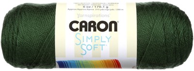 3 Pack Caron Simply Soft Solids Yarn-Dark Sage H97003-9707