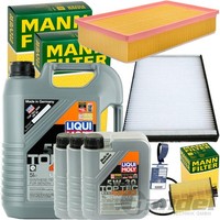 Mann Filterset+Liqui Moly 5W30 2.0 TDI FüR VW T6 Multivan BUS Transporter