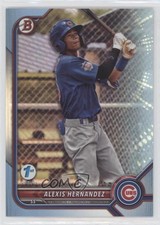 2022 Bowman Draft 1st Edition Sky Blue Foil Alexis Hernandez #BD-173 0nr3