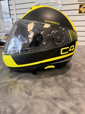 helmet schuberth c4 Schuberth C4 Modular Helmet – Matte Black/Flor Yellow Size XL (61)