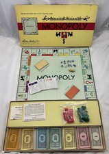 1946 Monopoly Board Game by Parker Brothers Complete Great Condition FREE SHIP