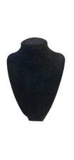 9&rdquo; Black Velvet Necklace Display Mannequin  Bust