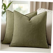 26x26 Inch Set of 2 Euro Sham Decorative 26" x 26" Pack of 2 Olive Green