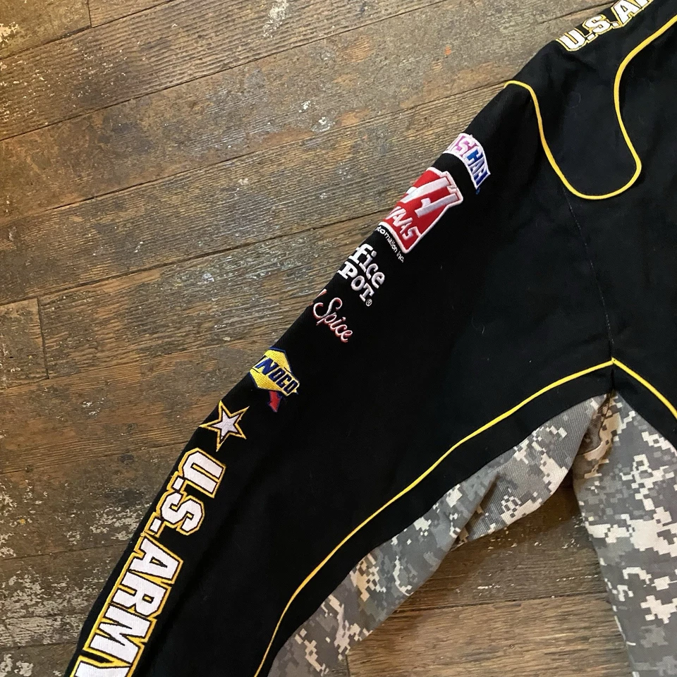 复古 Chase Authentics NASCAR 美国陆军强力赛车夹克男式 XL — 第 3/4 张图片