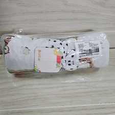 Boritar Baby Blanket Double Layer with Dotted Backing Woodland Animal Design