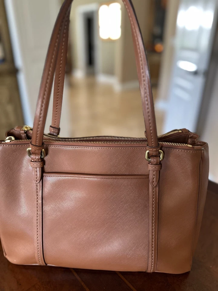 Bolso de Hombro Coach Peyton Jordan Cuero Saffiano Muy Buen Estado E148F25669 Foto 3 de 4