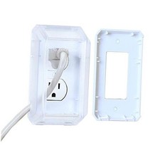 Baby Safety Electrical Outlet Cover Box - Large Plug - Transparent - Large Plug