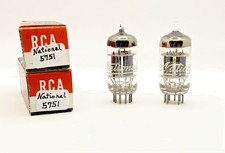 GE (National) 5751 (12AX7 Sub) Tube Pair. Matched And Balanced.