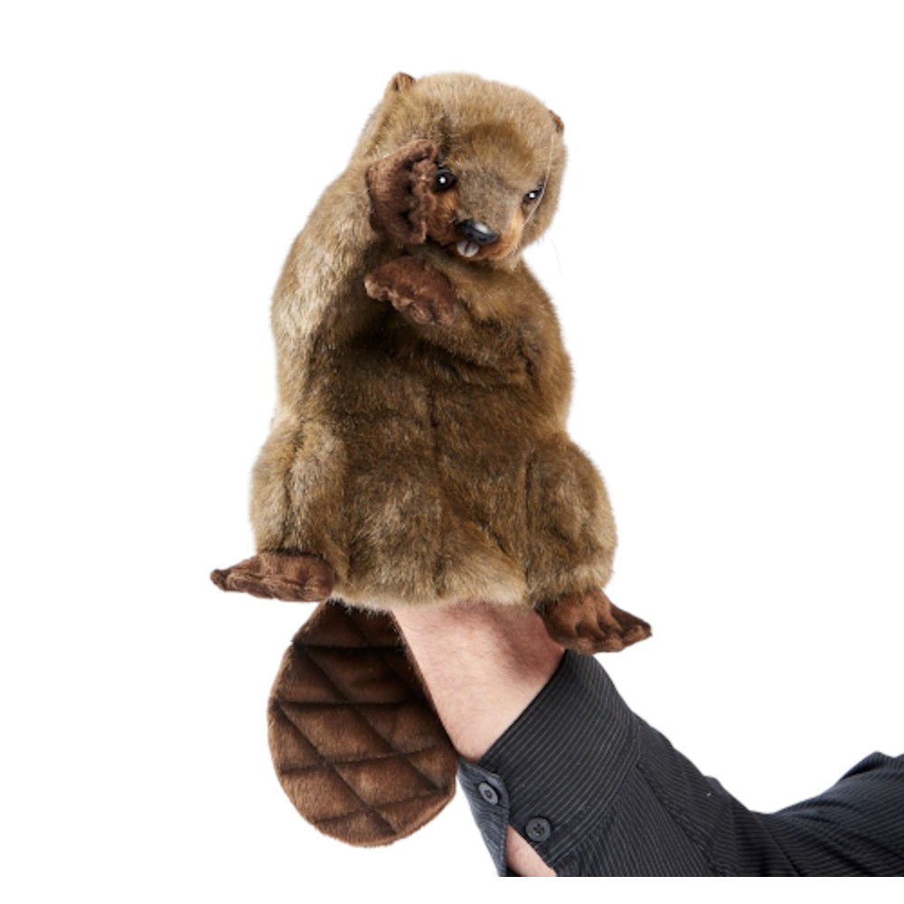 Hansa Toy 7959 Beaver 43 Cm Hand Puppet Cuddly Toy Plush Toy