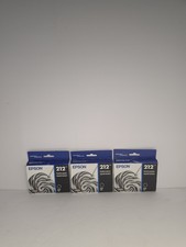 3-New Sealed Epson 212 Black Ink Cartridge T212120 Exp 03/2029 Standard Capacity