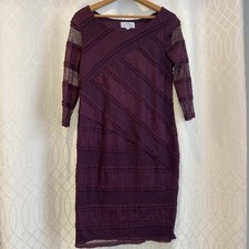 Wine Stretch Lace Pencil Dress Women’s M Date, Party, Work