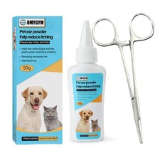 Dog Ear Powder 50g   Dog Ear Infection Treatment with Ear Hair Removal Tool  ...